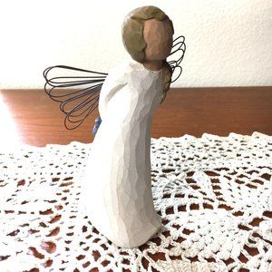 Willow Tree thank You figurine angel girl with blue flowers 2002